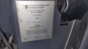 Запчасти на Heidelberg GTO-Z 52, GTO 52-2