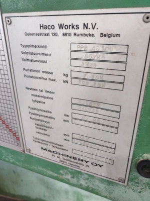 Листогибочный пресс, листогиб Haco 100 тонн