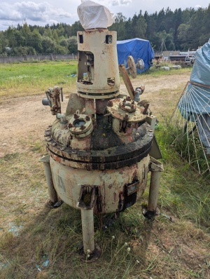 Реактор нержавеющая сталь, обьем 0,33 м3