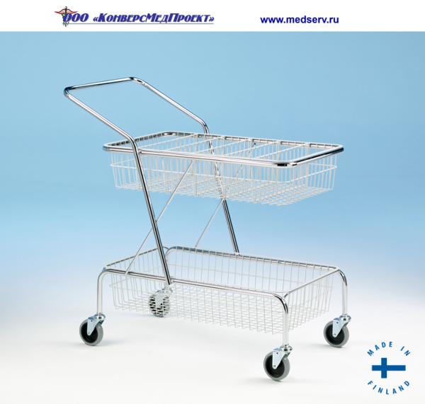 Тележка медицинская 265 универсальная (для перевозки документов) Lojer (Merivaara), Финляндия