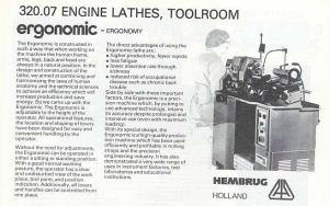 Токарно центровой станок AI HEMBRUG - ERGONOMIC