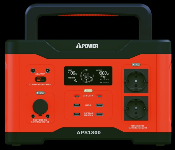 Аккумуляторная портативная электростанция A-IPOWER APS1800