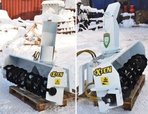 Снегоротор для мини-погрузчика Bobcat, Takeuchi, SANY и других