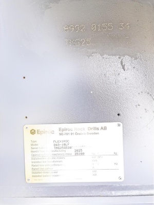 EPİROC FlexiRoc D65 Буровой станок / Новый