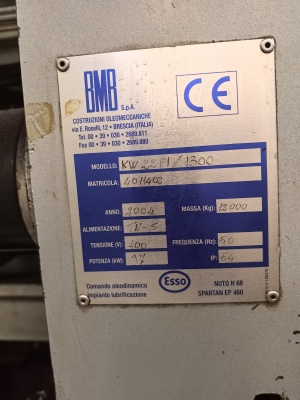 Термопластавтомат BMB 1300 22 Pi