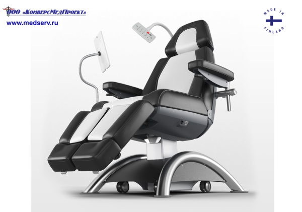 Кресло-кушетка для пациента Capre RC1 производства Lojer, Финляндия - комфорт при длительном нахождении пациента