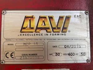 профилегибочный станок DAVI MСP