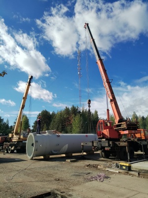 Ресивер водорода стальной. Вместимость: 30 куб. м. Расчетное давление: 3,0 МПа