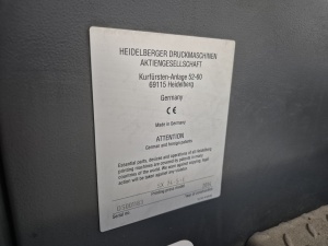 Офсетная печатная машина HEIDELBERG SX 74-5+l, 2014 г.в
