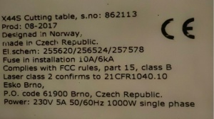 Режущий плоттер Esko Kongsberg X44S