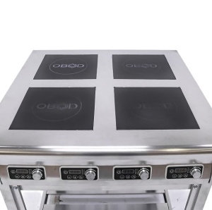 Плита индукционная 4-конфорочная OBOD ПЭИ-4 + подставка