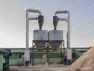 Фильтры рукавные, вентиляторы высокого давления, бункеры, циклоны