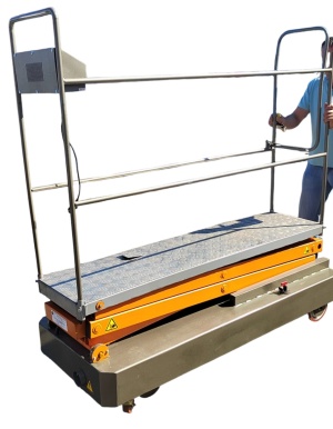 Тележка гидравлическая,Подъемник гидравлический, самоходный ножничный подъемник, оборудование для теплиц