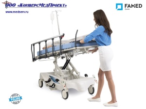 Каталки медицинские WP-02 (Spark), Famed, Польша, - надежность, функциональность, легкость перемещения
