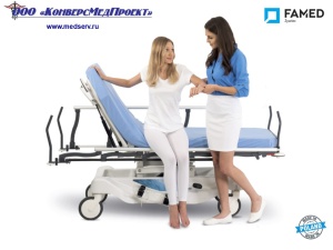Каталки медицинские WP-02 (Spark), Famed, Польша, - надежность, функциональность, легкость перемещения