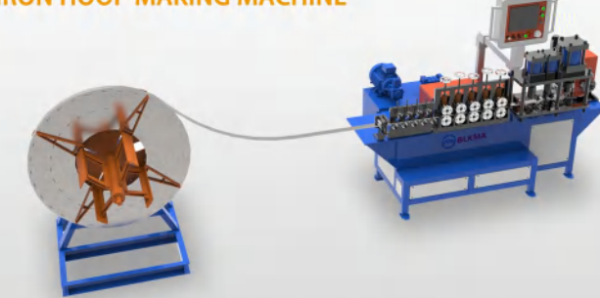 CNC FLAT IRON HOOP MAKING MACHINE (Станок для изготовления железных хомутов) модели серии BAHM