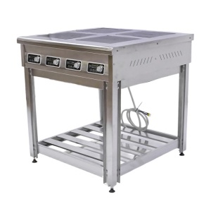 Плита индукционная 4-конфорочная OBOD ПЭИ-4 + подставка