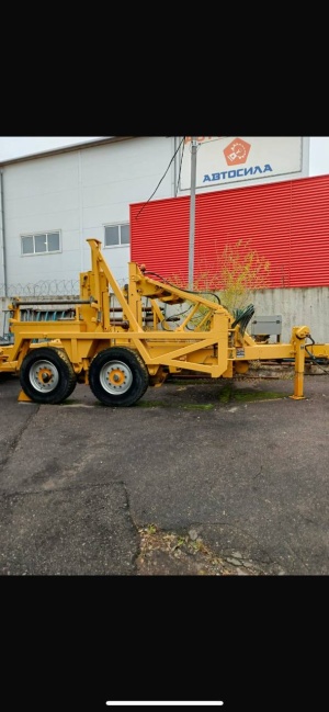 Лебедка кабельная KZM6 JOSTAG и комплект для монтажа пилотного шнура EZ-100 Bagela так же двухосный прицеп Bagela