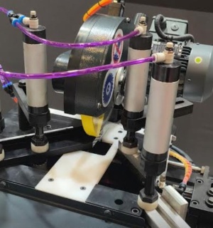 Усозарезной одноголовый 3-х операционный станок по алюминию