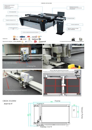 комплект, состоящий из принтера для печати по гофрокартону и цифровой режущий плоттер