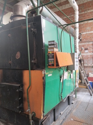 Твёрдотопливный промышленный котёл Kriger мощностью 820кВт