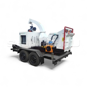 Дизельный измельчитель древесины на прицепе DWC-100ZT