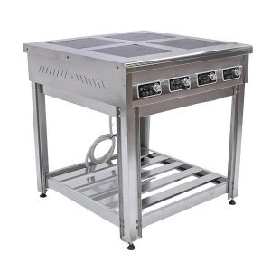 Плита индукционная 4-конфорочная OBOD ПЭИ-4 + подставка