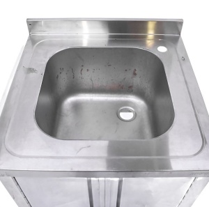 Ванна моечная односекционная 600х600х840 ц/т, борт, закрытая