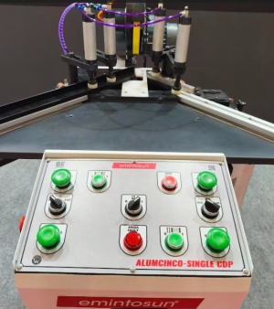 Усозарезной одноголовый 3-х операционный станок по алюминию