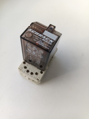 Силовое реле Schrack MR301024 с колодкой 11-Pin, 10A 250V, катушка 24VDC