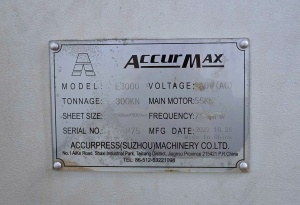 Координатно-пробивной пресс ACCURMAX E3000