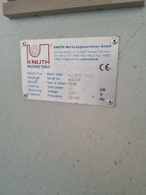 Станок гидроабразивной резки Hydro-Jet Eco 1525 производитель KNUTH (, 2015 г.)