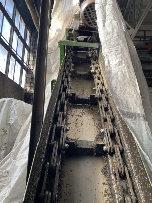 Линия по передаче и хранению стружки (сыпучих материалов): транспортеры, конвейеры, бункеры, дозаторы