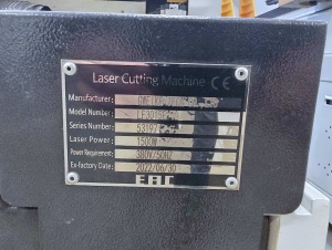 Оптоволоконный лазерный станок GWEIKE LF3015E, мало