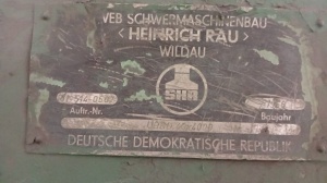 Вальцы 3-х валковые VEB SCHWERMASCHINENBAU HR UBBD 40x4000