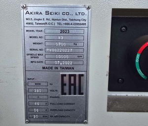 Обрабатывающий центр АKIRA-SEIKI PERFORMА V3 (4 оси), новый