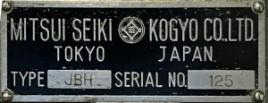 Mitsui Seiki TYPE JBН координатно- расточной станок