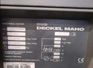 5-ти осевой обрабатывающий центр DMG MORI - DMF 260-7 MACH-ID 9283