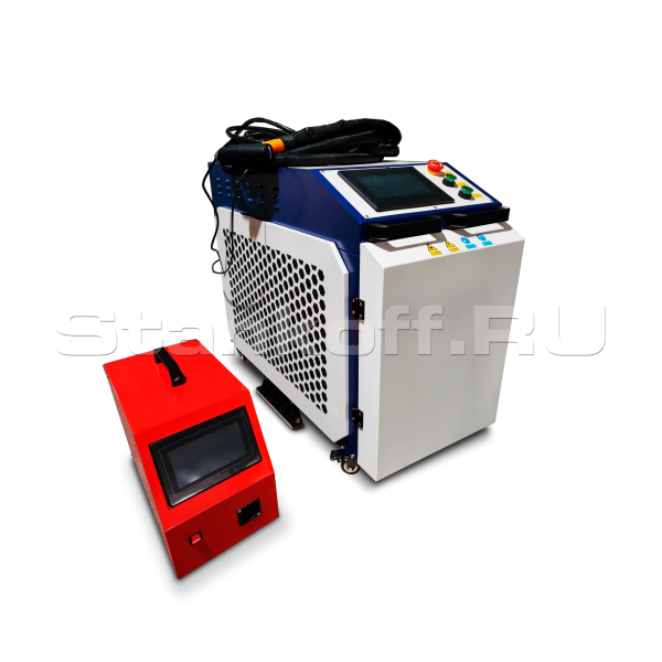 Оптоволоконный лазерный сварочный аппарат + лазерный очиститель + лазерный резак 4 в 1  LWC-3000/Raycus