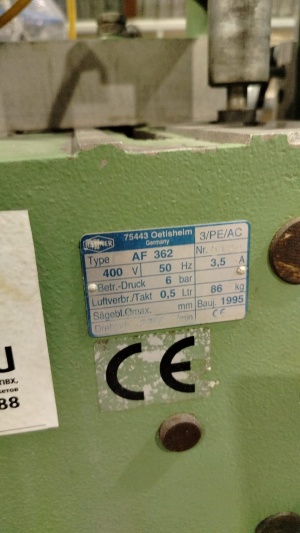 Станок для фрезерования торцов haffner AF 362