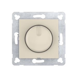 Диммер скрытой установки CADUCEUS ALING PRESTIGE поворотно-нажимной, LED 1-100Вт, универсальный, механизм