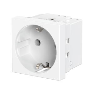 Розетка CADUCEUS ALING HIDE для скрытой проводки, с заземлением, без шторок, 16А, 250В~, с горизонтальным расположением разъёма