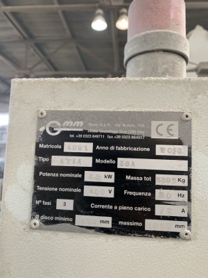 GMM AXIA 38A – Мостовой чугунный распиловочный станок для камня с диском 1200 мм– ИТАЛИЯ