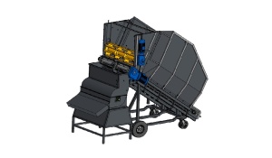 Дробилка торфа, компоста, земли