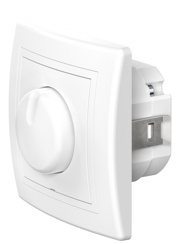 Диммер скрытой установки CADUCEUS ALING PRESTIGE поворотно-нажимной, LED 1-100Вт, универсальный