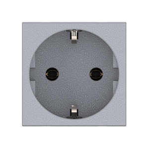 Розетка встраиваемая CADUCEUS ALING HIDE, с заземлением, без шторок, 16А, 250В~, с расположением разъёма 45°