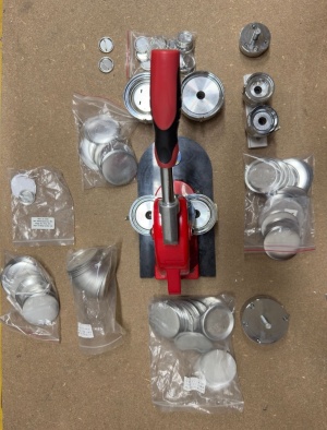 Пресс для значков 25-75мм + насадки 37/56/75мм