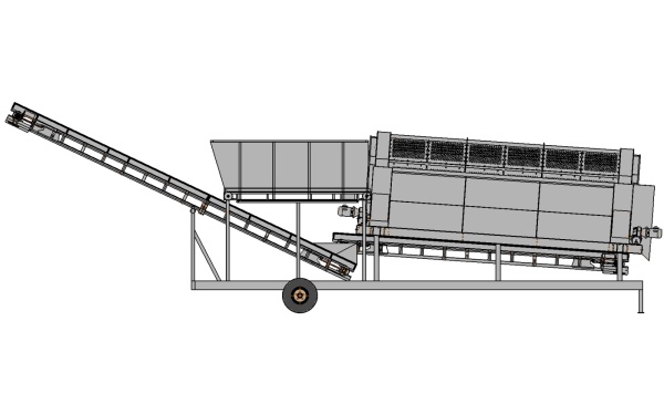 Барабанные сепараторы, барабанные грохоты, тромель