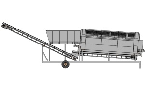 Барабанные сепараторы, барабанные грохоты, тромель