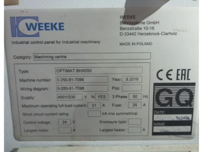 Деревообрабатывающий центр с чпу homag BHX 050